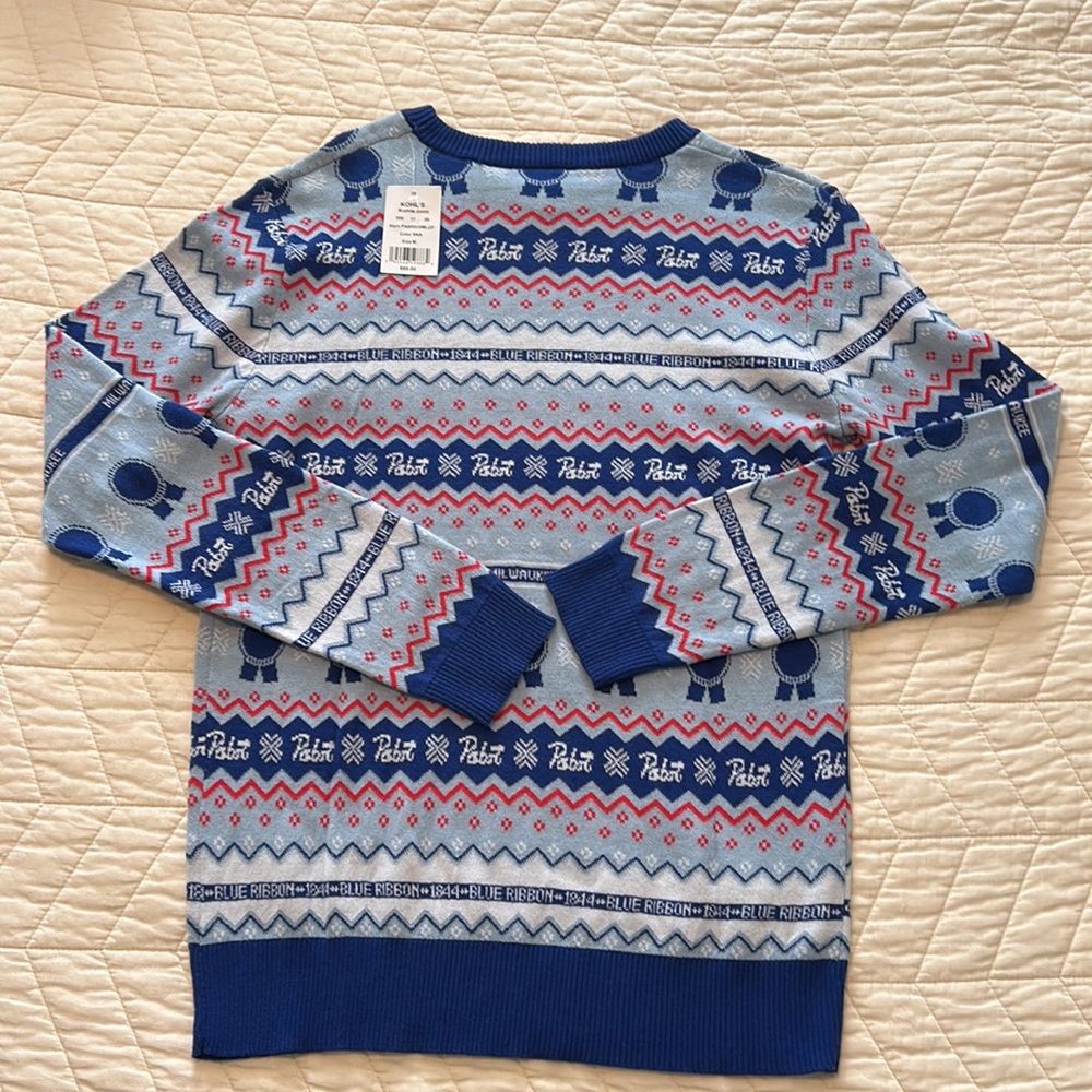 Pabst Blue Ribbon Holiday Sweater - Picture 5 of 5